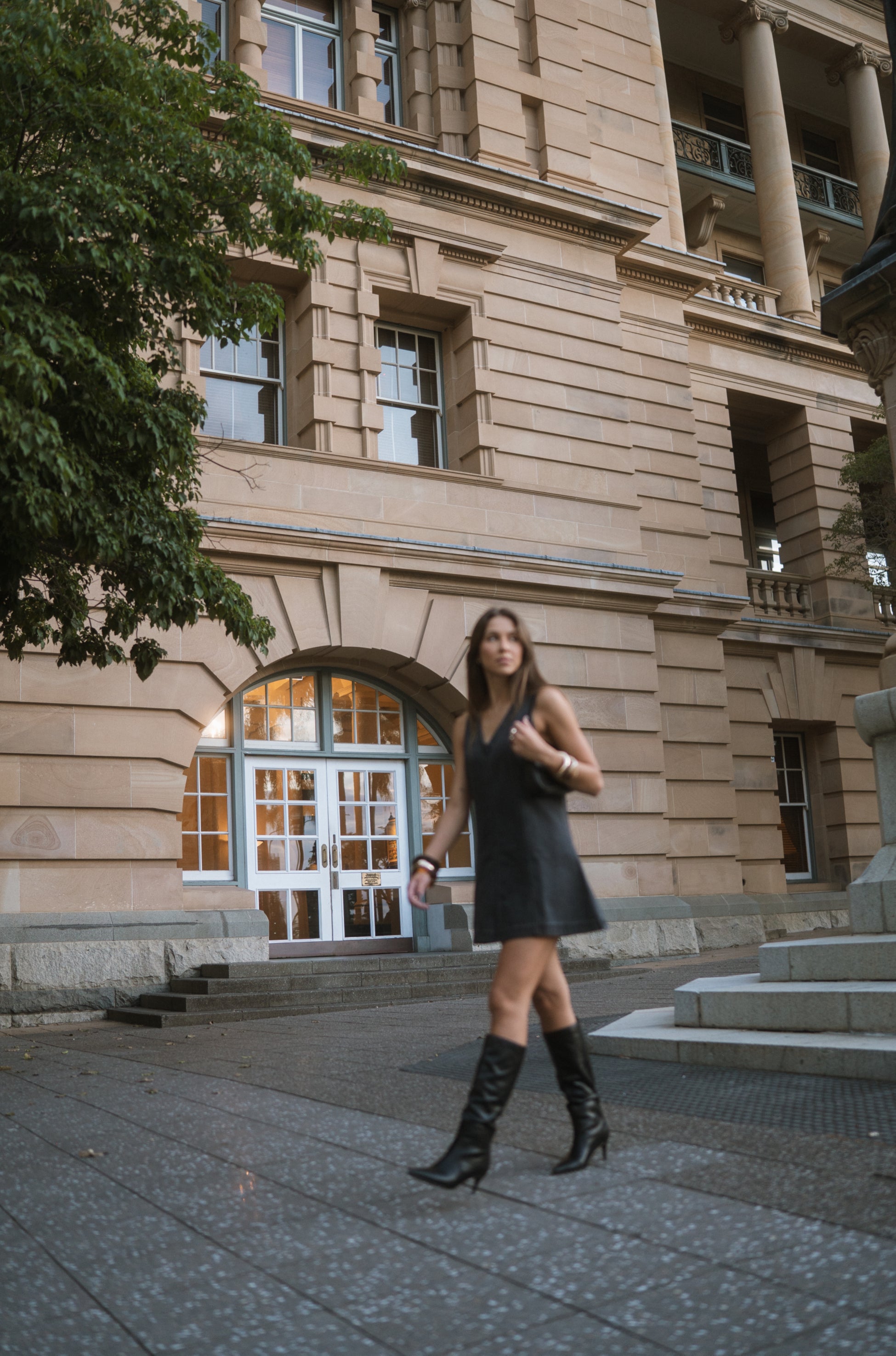 Agatha - Black Washed -Denim Dress image 2