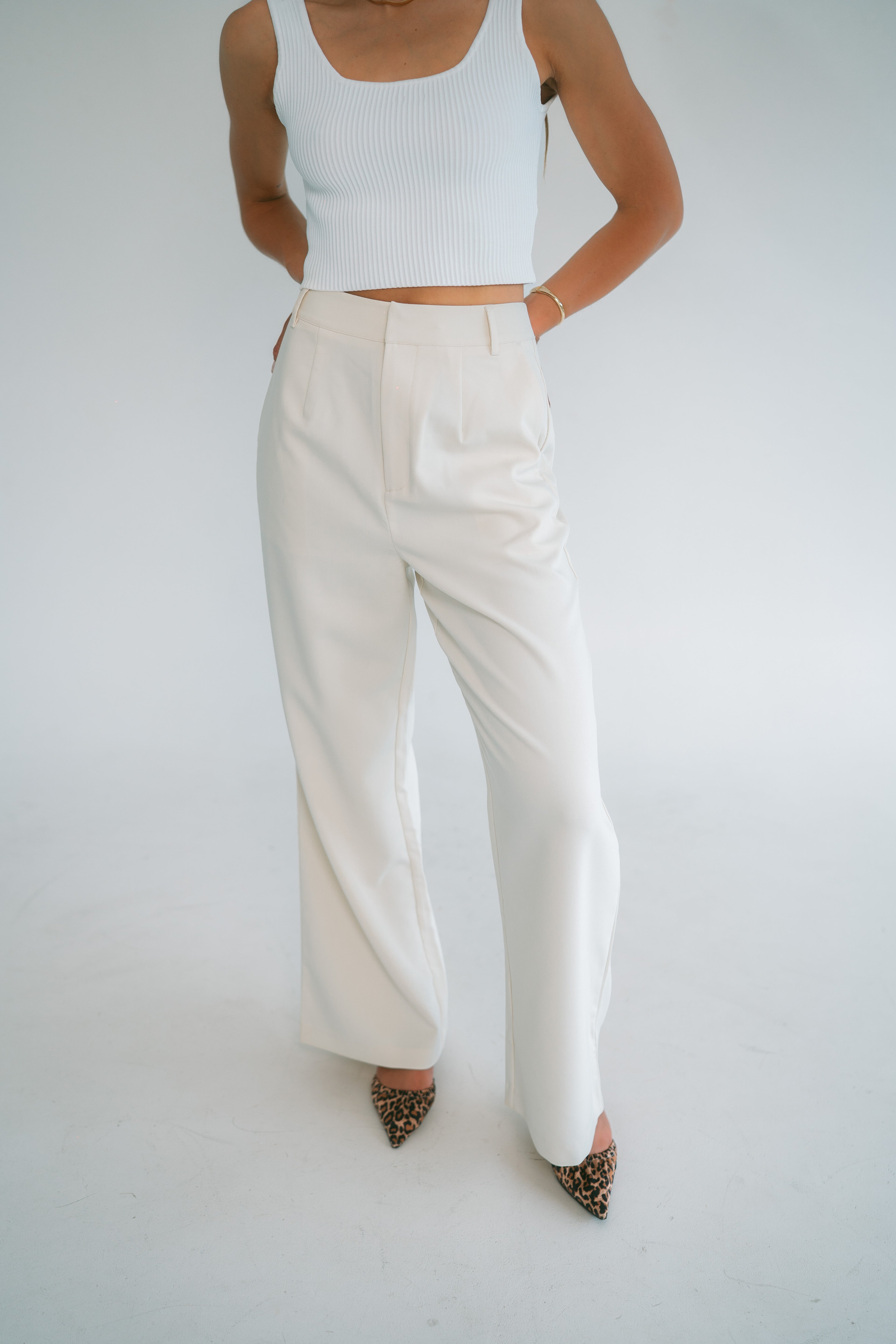 Bree Trousers - Cream image 3